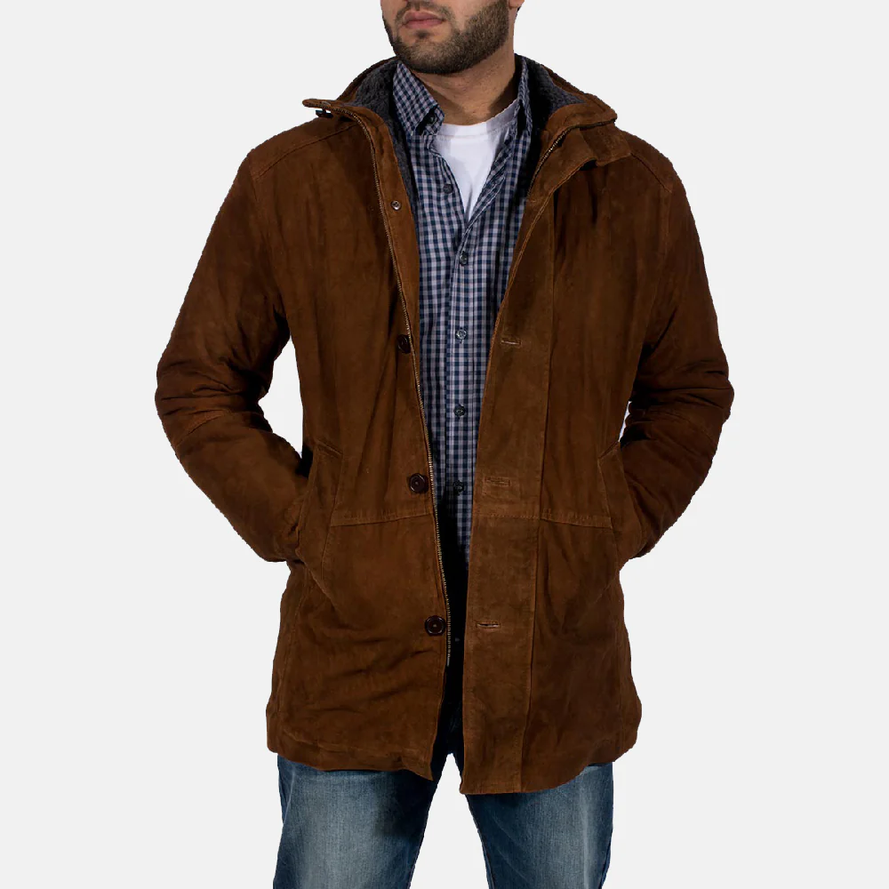 Brown Long Coat Style Jacket